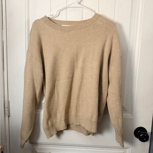 Vigoss Tan V-Neck Sweater